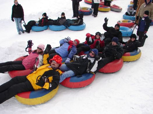 Snow Tubing In Wisconsin Dells